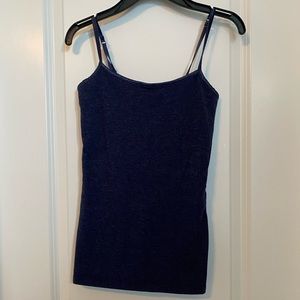 navy cami w/ adjustable straps